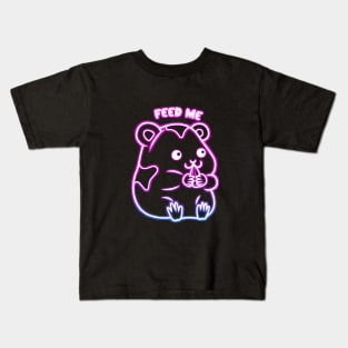 Cute Hamster Neon Kids T-Shirt